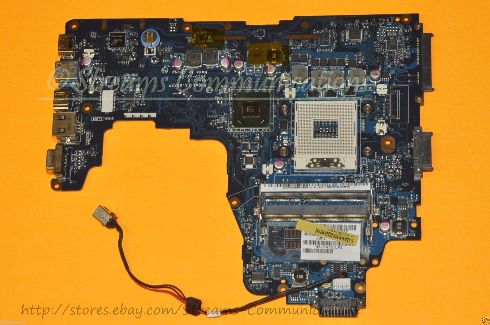 TOSHIBA Satellite P755 Series Intel® Laptop Motherboard K0001216 - Click Image to Close